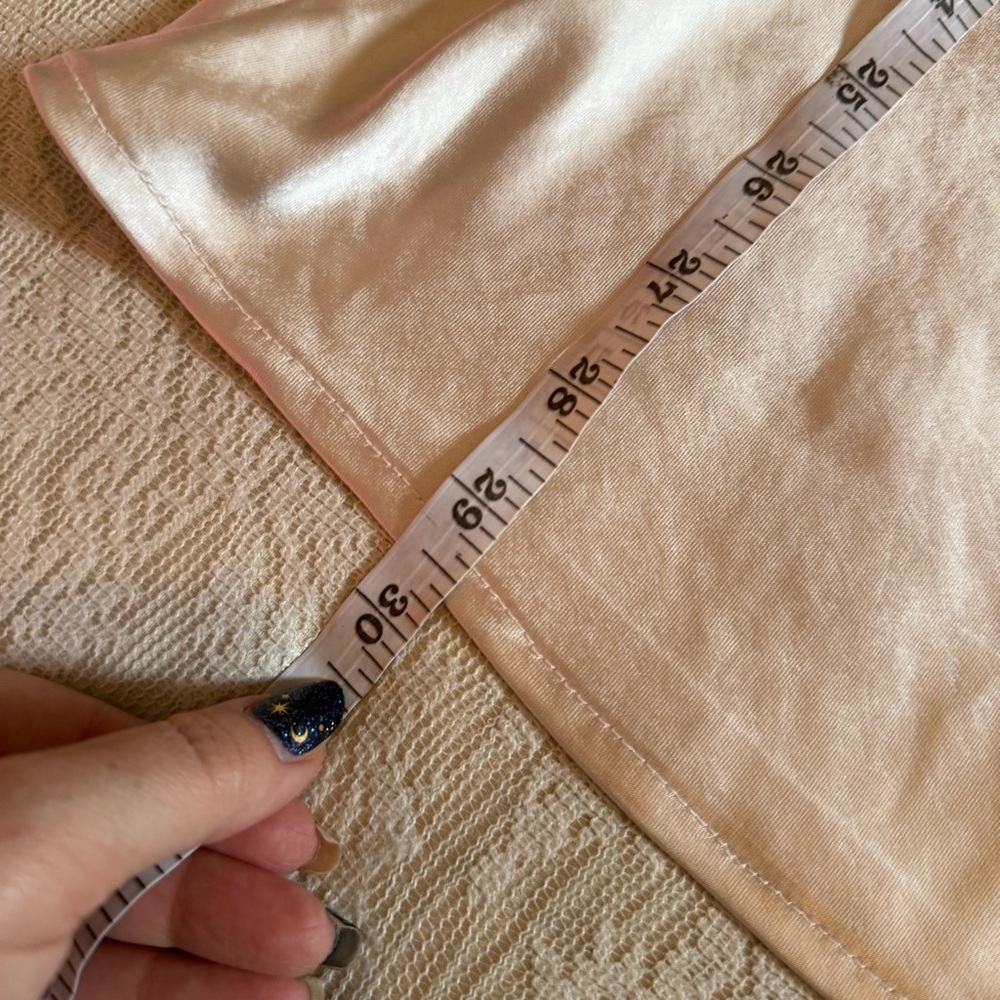 Princes Polly Stargazing satiny champagne slip dress - Picture 6 of 11